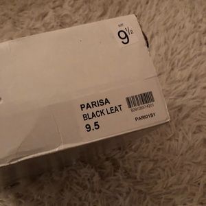 Steve Madden Parisa black leather booties